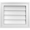 Ekena Millwork Vertical Surface Mount PVC Gable Vnt: Non-Functional, w/2"W x 1-1/2"H, Brickmould Frame, 16"W x 14"H GVPVE16X1402SN - alternate 1
